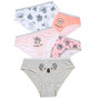 Girls Printed Knickers Briefs Underwear Pack of 5 Koala