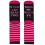 Ladies Funny Slogan Design Mid Calf Socks Prosecco