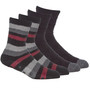 Mens Fluffy Cosy Stripped Warm Winter Socks With Anti Slip Grips