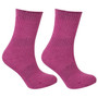 Girls Extreme Thermal Warm Winter Socks Tog 2.45 Plain Dark Lilac