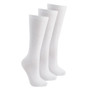 Girls Knee High Back To School Uniform Socks 3 Pairs White