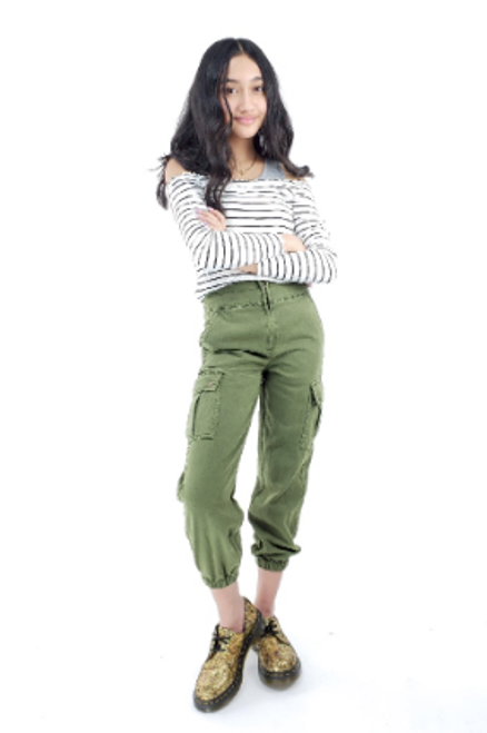 TRT Front Zip Utility Cargo Jogger 