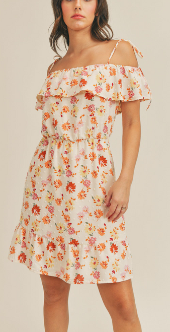 SS Moment of Joy Peplum Mini Dress Multi