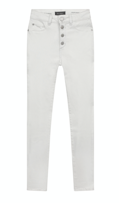 DL1961 Chloe Skinny G Jeans White Exposed