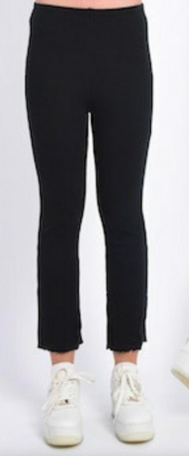 MBG Black Knit Boot Leg Leggings 