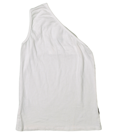 T2LT  White One Shoulder Top 