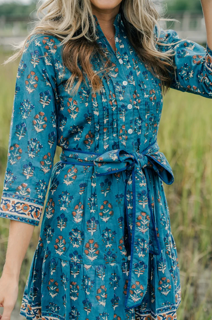 Victoria Dunn Naomi Dress in Wedgewood Blue