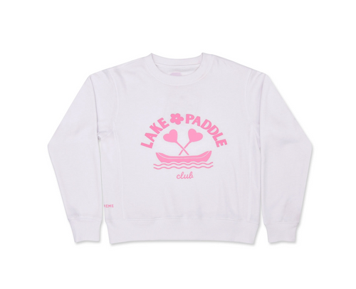 IS Theme  Lake Life Sweatshirt White/Pink