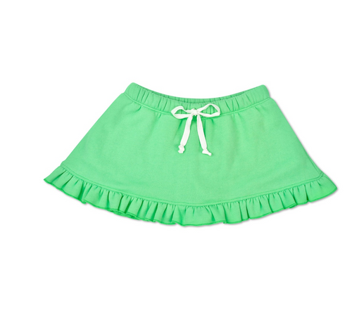 IS Apple Green Ruffled Skort 