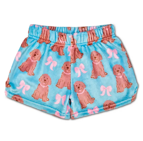 IS Pretty Pups Plush Shorts in Blue 