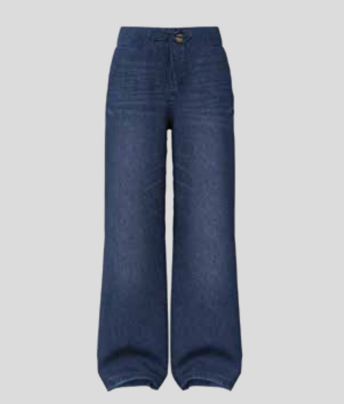 JD Dark Wash Athleisure Wide Leg Pant 