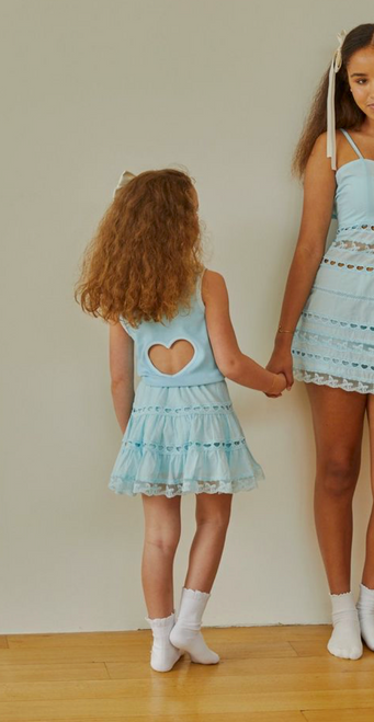 Theme Harlow Robins Egg Blue Heart Cut Out Tank Top  Tween , Playful, trendy, and just a little bold., cool-girl statement basic.Fun, flirty, and a little unexpected.
