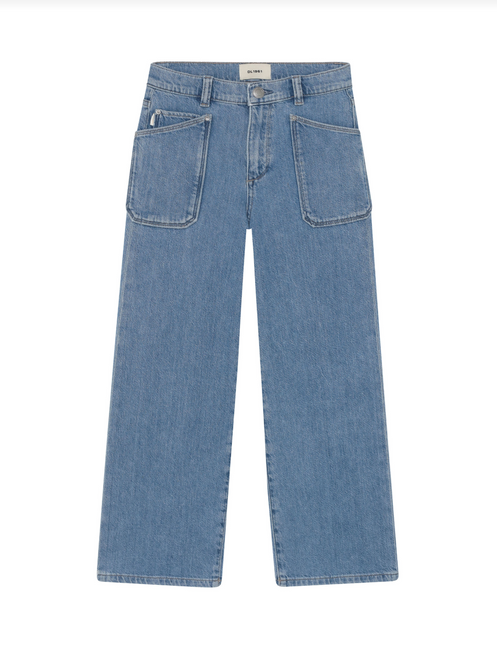 DL1961 Lily Wide Leg Kids Jean Sky Fade Tween Girl Denim Pants , Soft, premium stretch denim, Comfortable for all-day wear, Perfect for school, weekends, vacations, and everyday outfits,effortless style, these premium denim jeans,flattering wide-leg silhouette, soft stretch fabric