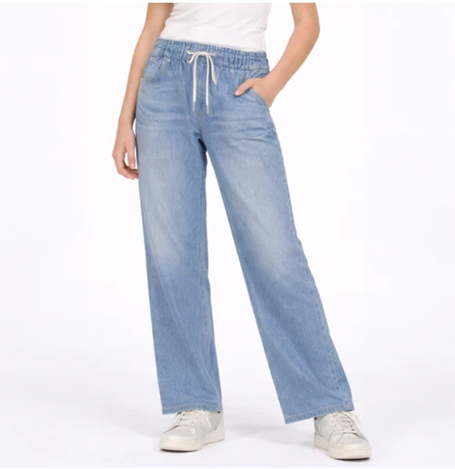 Vintage Havana Faux Denim Sweatpant Dark Wash, Tween sweatpants, girl sweatpants Vintage Havana Faux Denim Sweatpants, dark wash sweatpants, tween sweatpants, girls sweatpants, faux denim pants, tween fall fashion, comfortable tween clothing, casual tween outfits, girls denim look pants, boutique tween clothes, PHIA Boutique.