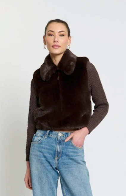 Central Park West Maia Cropped Fur Cabled Sleeves Jacket  ,Teen Women Sweater Jacket , Central Park West Maia Cropped Fur Cabled Sleeves Jacket, teen cropped jacket, women's cropped sweater jacket, fur detail jacket, cable knit sleeve jacket, chic women's outerwear, trendy teen fashion, women's boutique clothing, fall and winter fashion, stylish layering pieces, PHIA Boutique.