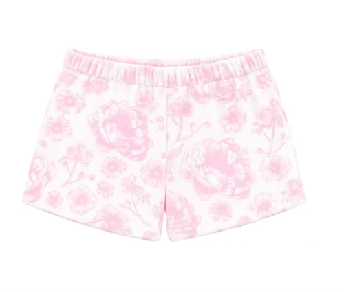 Iscream Pretty Pink Toile Plush Shorts in Pink , Tween Plush Shorts, Iscream Pretty Pink Toile Plush Shorts in Pink, tween plush shorts, pink plush shorts for girls, girls cozy lounge shorts, pink toile print shorts, tween sleepwear, girls loungewear, cute tween pajamas, tween clothing boutique, tween gift ideas, PHIA Boutique.