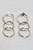 WT Three Circle Silver Earrings 