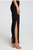 CH  Black Cozy Rib Side Split Beach Pants
