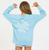 VH Let's Take a Trip Puff Print Sweatshirt Blue