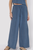 SS Sugarloaf Linen Blend Elastic Wide Leg Pants In