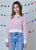 DHG Winter White & Pink Combo Long Sleeve Top 