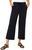 LP Pull On wide Leg Crop Trouser Black