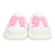 IS Cozy Bows Slippers   White & Pink 