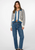 Velvet Heart Francis Ivory Denim Blue & White Stripe Sweater,