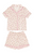 Preppy Goose  Cherry Stripes Jersey Short Sleeve PJ Set in Pink, Tween PJ Set combines buttery-soft jersey comfort with playful cherry and stripe details, Designed snug for sleep safety