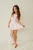 Theme Gemma Pink White Gingham Satin Mini Skirt Tween soft satin fabric and flattering fit offer a sweet yet chic look that can be easily dressed up or down.