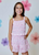 Design History Girl Pink Fluff Combo Skort, Tween Skort boutique-style skort, super feminine
