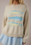 Le Lis Round Neck 3 Sardines Sweater Top Melange Coastal Spring Sweater, light weight sweater