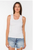 Velvet Heart Larisa Optic White Tank, women's top, women tank,  Soft, breathable fabric for everyday comfort, Flattering fitted silhouette, women’s white tank top, basic layering tank, boutique women’s clothing