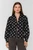 Velvet Heart Carrisa Black White Polka Dots Top  perfect blend of classic charm and effortless style. women's clothing, chic polka dot top, versatile women's fashion, PHIA Boutique. date night top, work top