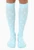 Living Royal Compression Knee High Socks-Light Blue with White Daisies , Compression Socks, Socks