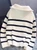 Hiddenbrand Zip Up Pullover Striped Knit Sweater White Women And Teen Sweater effortlessly stylish layer  classic striped knit design and a functional zip-up neckline, this cozy pullover is perfect Knit Sweater
