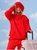 Comfrt Airplane Mode Travel Hoodie Crimson Teen Women Hoodie, Airplane Mode Hoodie, crimson red travel hoodie, COMFRT sweatshirt, teen travel clothing, women's travel hoodie, cozy travel outfit, teen and women's sweatshirts, comfortable airport outfits, PHIA Boutique.