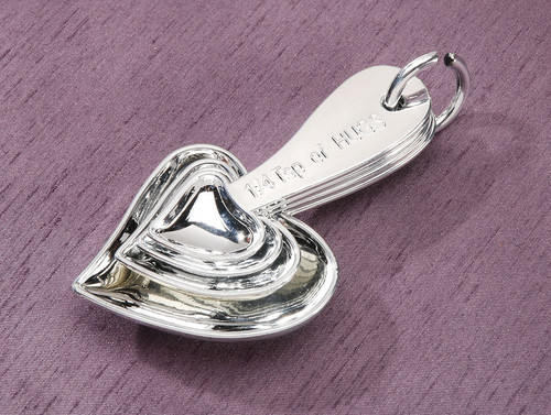 Measure Of Love Favor Heart Measuring Spoon Set Silver N274-FC01953941
