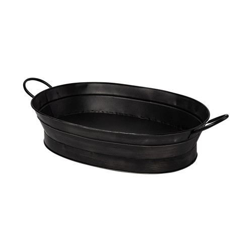 Vintage Black Metal Storage Basket N270-392149