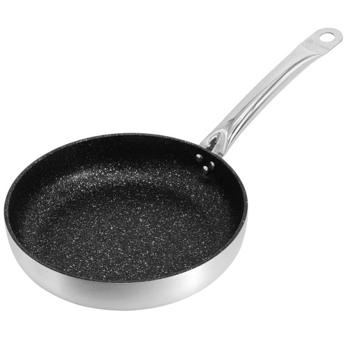 Korkmaz Gastro 9.5 Inch Proline Professional Series Tava and Frypan in Brushed Silver D970-A2852