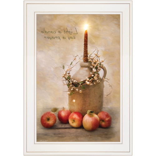 Say A Prayer 1 White Framed Print Wall Art N270-405534
