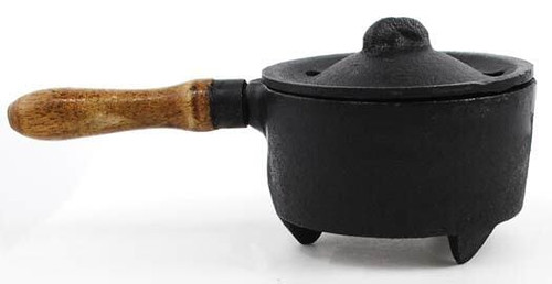Cast Iron Burner w/ Wooden Handle H558-IBR73