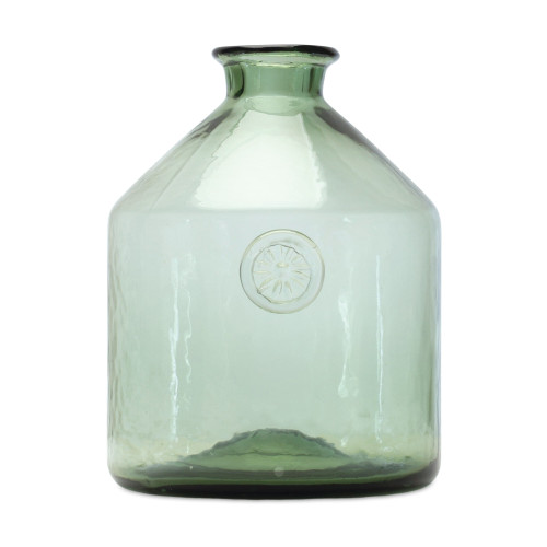 9" Sage Green Cylinder Glass Table Vase N270-516264