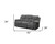 82" Gray Chenille Reclining Sofa With Black Legs N270-491322