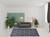 8' X 10' Navy Blue Geometric Flatweave Area Rug N270-522158