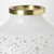 8" Modern Pearl White Gold Rim Rounded Square Glass Vase N270-397568