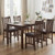 Rubber Wood Dining Chairs Side Chairs Set of 2 with Slat Back-Brown B593-KC59469-2