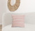 20" X 20" Pearl Blush And Peach 100% Cotton Zippered Pillow N270-517130