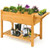 Elevated Planter Box Kit with 8 Grids and Folding Tabletop B593-GT3652