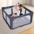 Large Baby Playpen BPA-Free Foldable Toddlers Safety Fence Play Yard-Dark Grey - Color: Dark Gray D681-UY10119DG